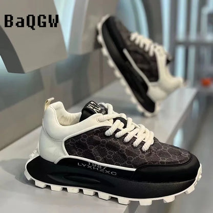 Designer Men Shoes Spring Autumn Comfortable Men's Thick Platform Sneakers Fashion Casual Thick Sole Shoes Sports Trainers Tenis