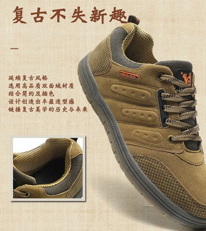 New Arrival Classics Style Men Hiking Shoes Lace Up Men Sport Shoes Wear-resistant Outdoor Jogging Trekking Sneakers Camping