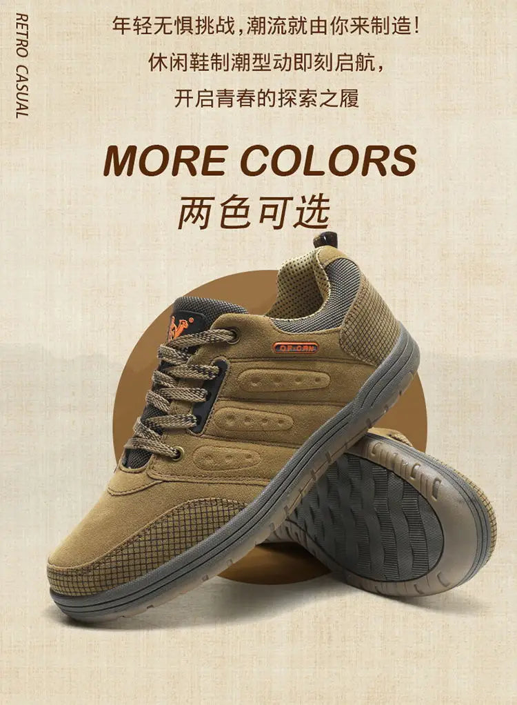 New Arrival Classics Style Men Hiking Shoes Lace Up Men Sport Shoes Wear-resistant Outdoor Jogging Trekking Sneakers Camping