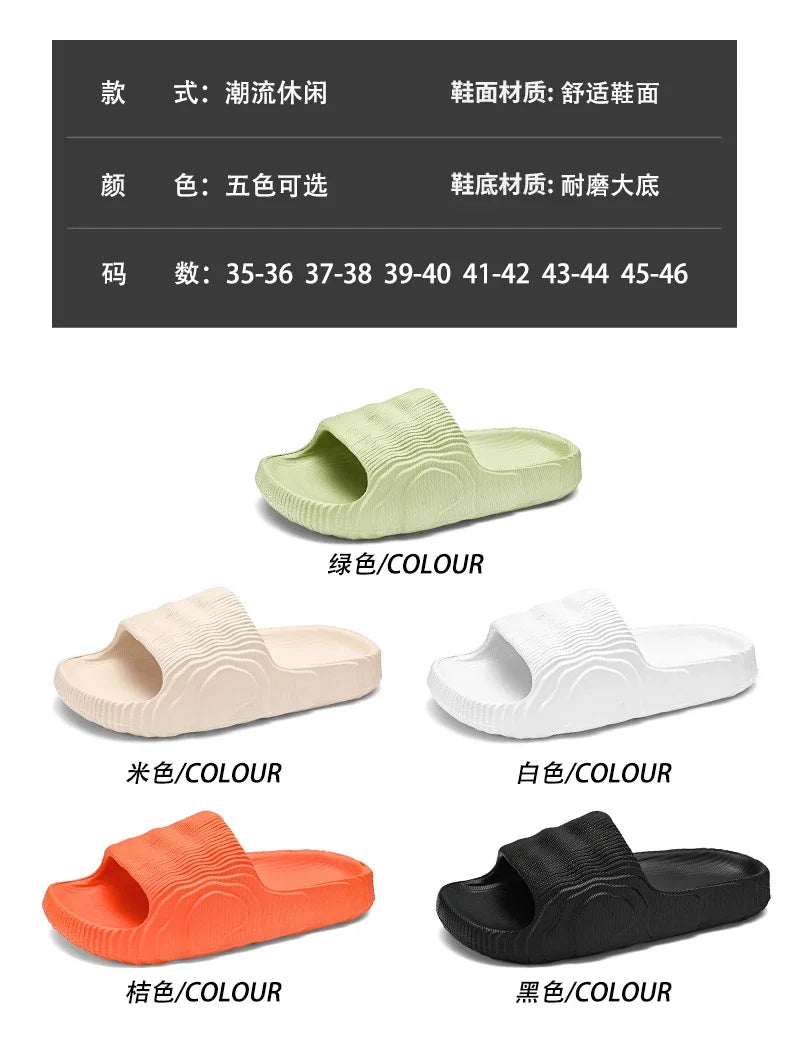 Soft Men's Slippers Walk Around Home Original Brands Shoes for Men 2024 Slippers House Man Flip Flop Comfortable Men's Sandal