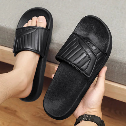 2024 New Men Slippers Outdoor Beach Sandals Trend Men Slides Men Casual Shoes Flip-flops Home Slippers Beach Sandals Big Size 47