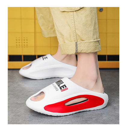 New Summer Sneaker Slippers For Women Men Thick Bottom Platform Slides Soft EVA Hollow Unisex Sports Sandals Casual Beach Shoes