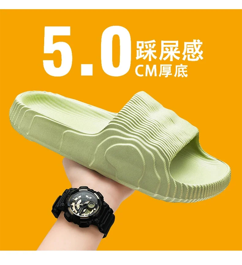 Soft Men's Slippers Walk Around Home Original Brands Shoes for Men 2024 Slippers House Man Flip Flop Comfortable Men's Sandal