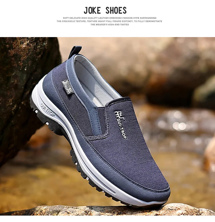 Loafers Men Sneakers Mesh Breathable Non-Slip Slip On Vulcanized Shoes Soft Sole Solid Color Comfortable Water Shoes Zapatos200