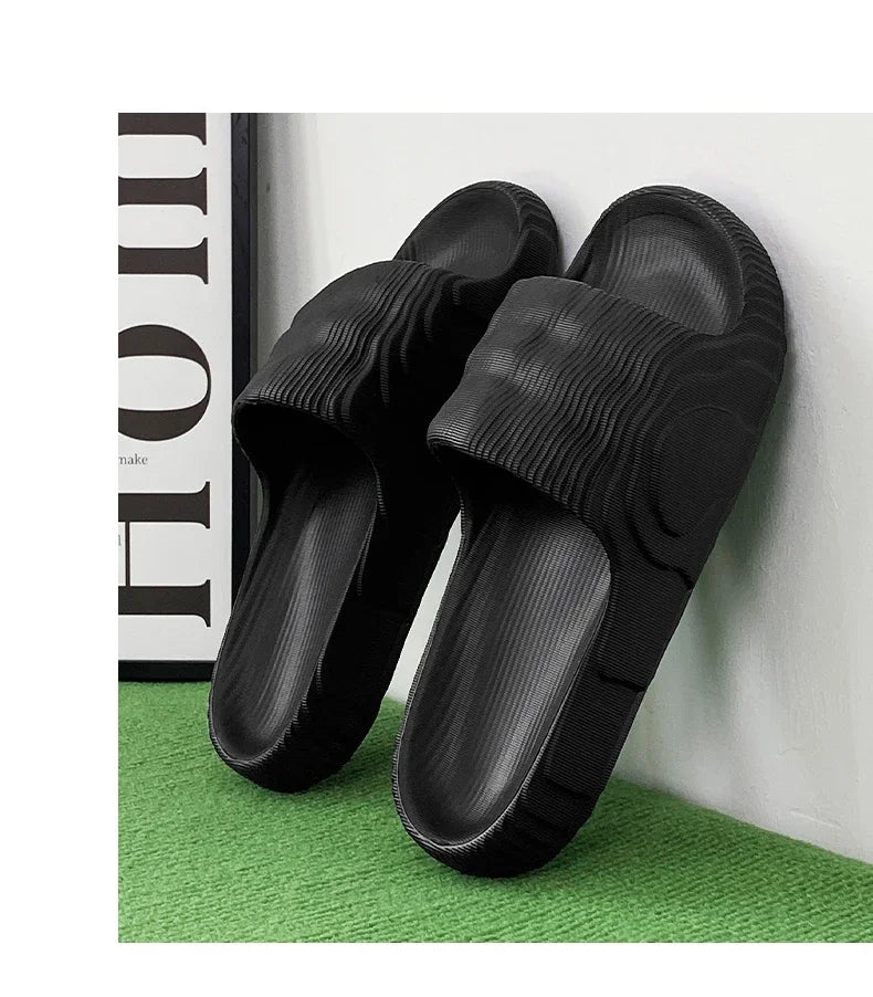 Soft Men's Slippers Walk Around Home Original Brands Shoes for Men 2024 Slippers House Man Flip Flop Comfortable Men's Sandal