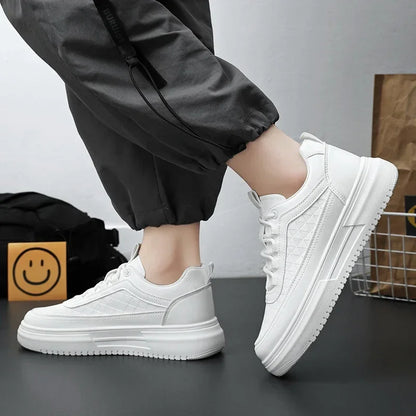 Outdoor Platform Men Casual Sneakers Fashion White Runing Shoes Breathable Mens Sport Shoes Light Walking Shoes Tennis Shoes