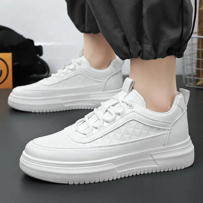 Outdoor Platform Men Casual Sneakers Fashion White Runing Shoes Breathable Mens Sport Shoes Light Walking Shoes Tennis Shoes