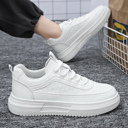 Outdoor Platform Men Casual Sneakers Fashion White Runing Shoes Breathable Mens Sport Shoes Light Walking Shoes Tennis Shoes