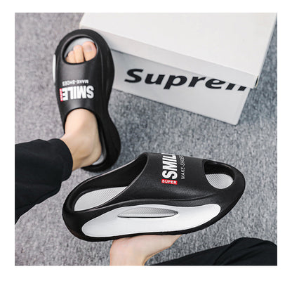 New Summer Sneaker Slippers For Women Men Thick Bottom Platform Slides Soft EVA Hollow Unisex Sports Sandals Casual Beach Shoes