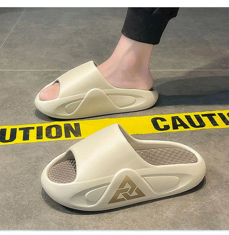 Men Soft Air Cushion Casual Slippers EVA Extra-thick Sole Sandals Fashion Flip Flops Outdoor Shoes Summer Out Sandalias Hombre