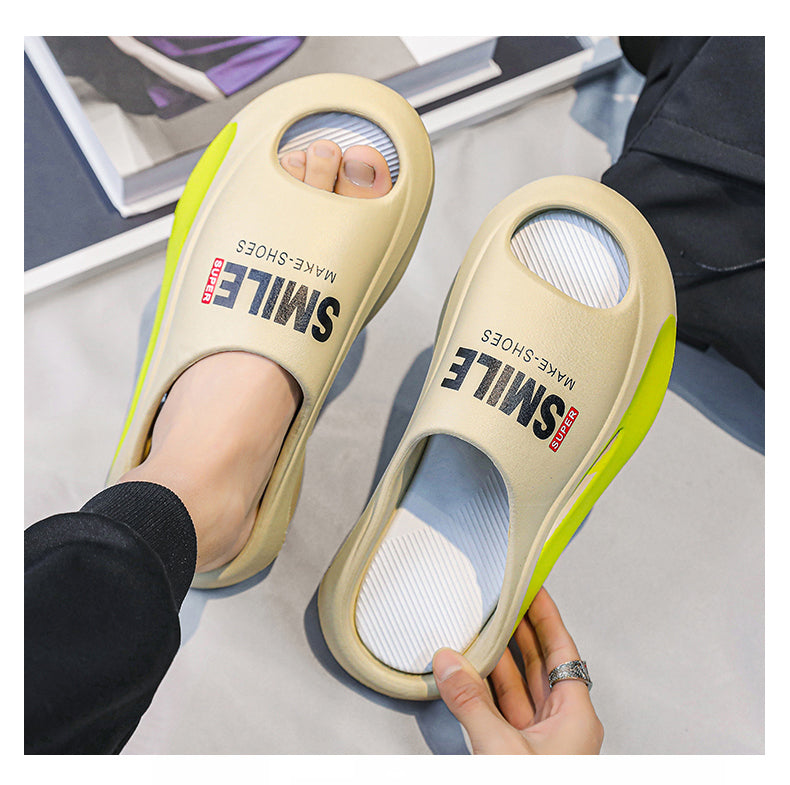 New Summer Sneaker Slippers For Women Men Thick Bottom Platform Slides Soft EVA Hollow Unisex Sports Sandals Casual Beach Shoes