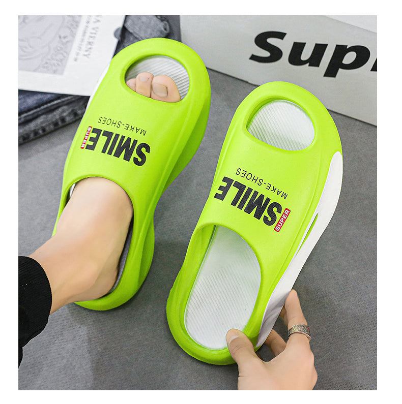 New Summer Sneaker Slippers For Women Men Thick Bottom Platform Slides Soft EVA Hollow Unisex Sports Sandals Casual Beach Shoes