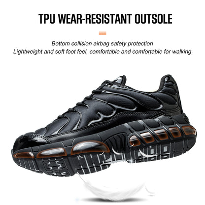 Safety Shoes Sneakers For Men Breathable Construction Working Boots Non-slip Anti-smashing Indestructible Shoes Hiking Sneakers