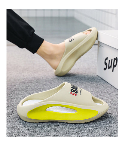 New Summer Sneaker Slippers For Women Men Thick Bottom Platform Slides Soft EVA Hollow Unisex Sports Sandals Casual Beach Shoes